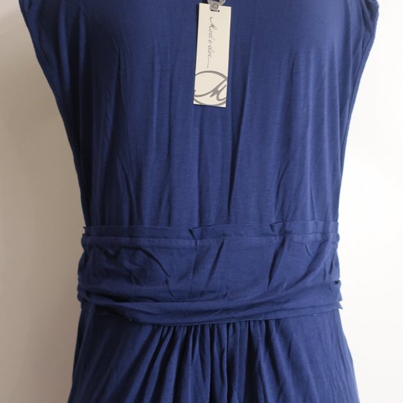 NWT Womens Mododoc Navy Blue Maxi Dress XL * - Picture 6 of 7